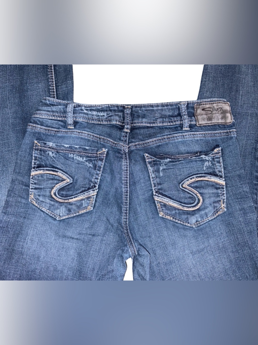 Silver Jeans Co Suki Ankle Slim Jeans W31 L27 Medium Wash Stretch Denim - Picture 8 of 11